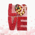 Love box with chocolate