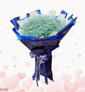 Blue Dried baby bouquet