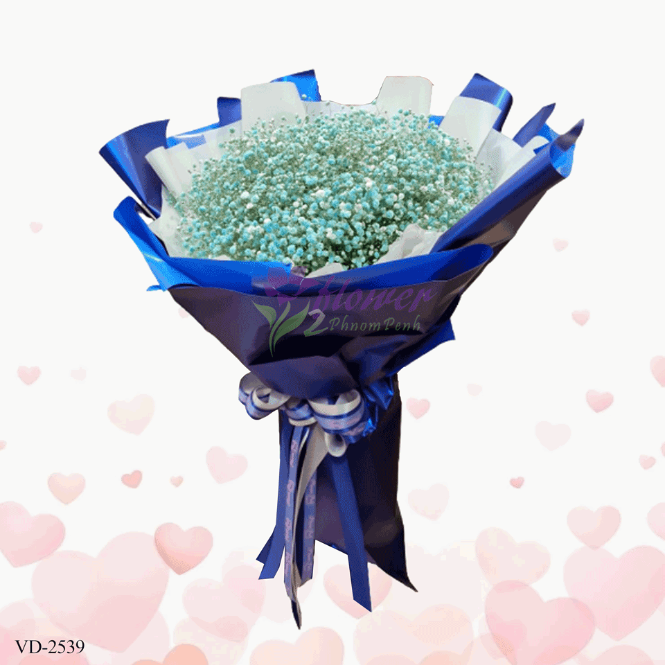 Blue Dried baby bouquet
